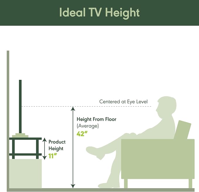 Furinno Turn-N-Tube TV Riser Stand, 2-Tier Small Elevated No Tools TV Stand - Image 3