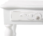 Sunshine Megastore Carved White Side Table - Image 7