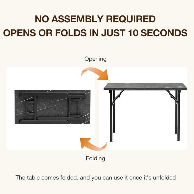 TEMI Small Computer Desk Folding Table - Image 4