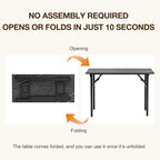 TEMI Small Computer Desk Folding Table - Image 4