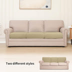Easy-Going Stretch 3 Pieces Couch Cushion Cover - Image 2