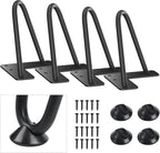 SMARTSTANDARD 5 Inch Heavy Duty Hairpin Furniture Legs, Metal Home DIY Projects by SMARTSTANDARD