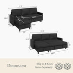 JAMFLY Pull Out Sleeper Sofa Bed - Image 2