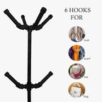 Industrial Coat Rack, Metal Pipe Coat Rack Stand Freestanding - Image 4