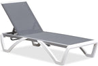 PURPLE LEAF Patio Chaise Lounge Chair Outside Aluminum Plastic Stackable - Image 3