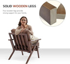 Bonzy Home Faux Leather Accent Chair - Image 4