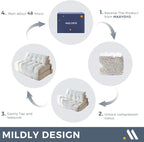 MAXYOYO Folding Sofa Bed, Convertible Sleeper Chair - Image 4
