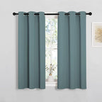 NICETOWN Greyish Blue Kitchen Window Curtains Over Sink by NICETOWN