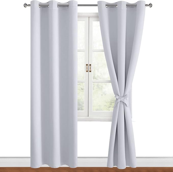 Blackout Curtains for Bedroom, 2 Panels, Window Curtains for Living Room by Hiasan