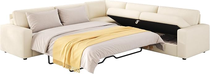 AMERLIFE 106" Oversized Sofa Bed, Sectional Sleeper Sofa - Image 8