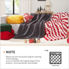 L'AGRATY Chunky Knit Throw Blanket - Image 6