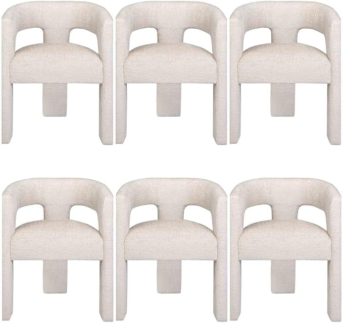 Jofran Gwen Jacquard Upholstered Accent Chair, Modern Luxury Plush Sculptural by Jofran+Inc.