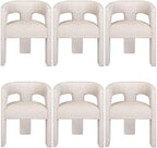 Jofran Gwen Jacquard Upholstered Accent Chair, Modern Luxury Plush Sculptural by Jofran+Inc.