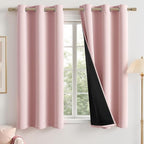 MIULEE Light Pink 100% Blackout Curtains by MIULEE