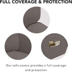 PureFit Stretc Recliner Chair Covers Fleece Soft Couch Covers - Image 3
