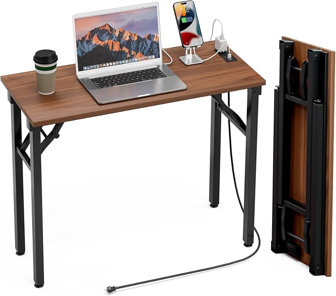 TEMI Small Computer Desk Folding Table by TEMI