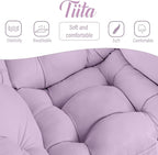 Tiita Lazy Chair with Ottoman, Comfy Leisure Sofa Armchair with Ottoman - Image 2