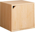Versatile wooden storage cabinet, space-saving modular organizer by Unknown