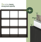 Furinno CUBICLE Book Shelf, 9-Cube Bookshelf, Extra Thick Frame Reversible - Image 8