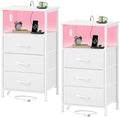 Somdot Nightstands Set of 2, Bedside Tables by Somdot