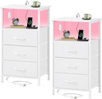 Somdot Nightstands Set of 2, Bedside Tables by Somdot