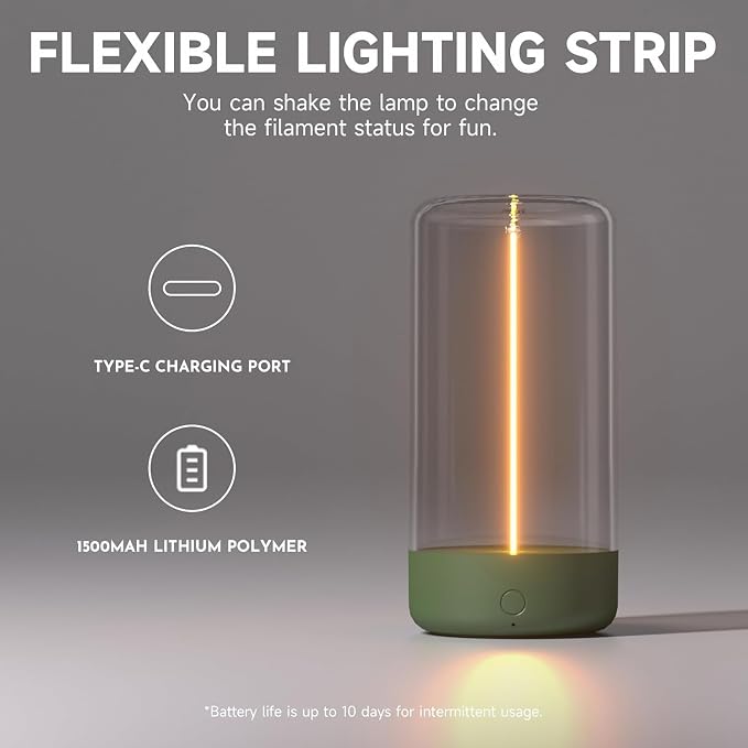 AUGE LIGHT Mini Minimalist Table Lamp Cordless Lamp Rechargeable Table Lamp - Image 2