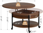FABATO Round Lift Top Coffee Table - Image 3