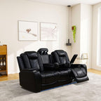 Leather Power Recliner Sofa Set - Image 4