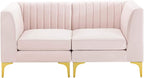 Modway EEI-4346-PNK Triumph Channel Tufted Performance Velvet Loveseat - Image 4