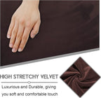 ULTICOR Velvet 8-Pieces Recliner Sofa Covers Stretch Reclining Couch Covers - Image 3