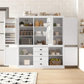 VilroCaz Freestanding Large Kitchen Pantry, Wooden Kitchen Organizers and by VilroCaz