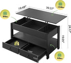 WLIVE Coffee Table, Lift Top Coffee Table - Image 3