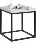 CENSI 18-Inch Marble Accent End Table/Side Table by CENSIFURNITURE