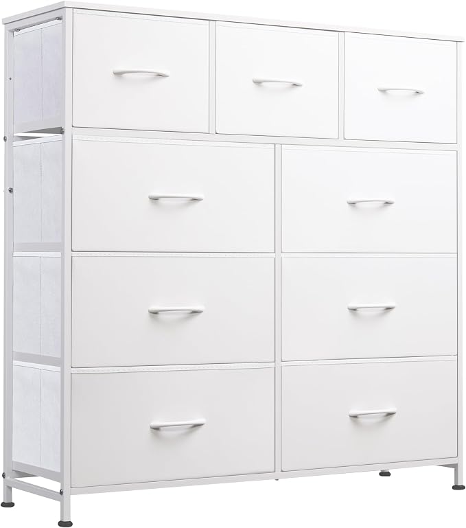 WLIVE 9-Drawer Dresser, Fabric Storage Tower by WLIVE