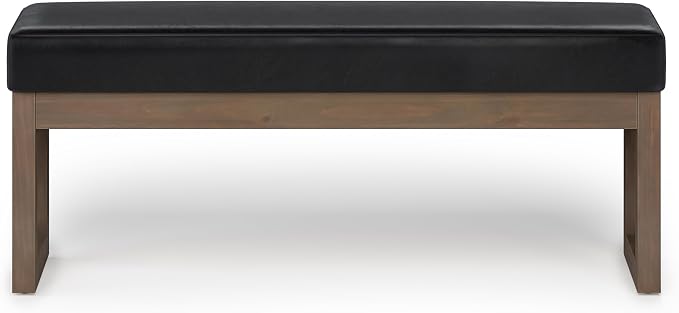 SIMPLIHOME Milltown Large Ottoman Bench - Image 4