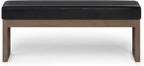 SIMPLIHOME Milltown Large Ottoman Bench - Image 4