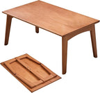 JIKUGO Bamboo Folding Coffee Table No Assembly Required Japanese Floor Table - Image 6