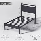 Z-hom Twin Metal Bed Frame - Image 2