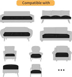 Fuloon Faux Leather Couch Cushion Slipcover, Waterproof Stretch Covers - Image 7