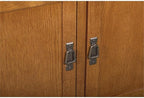 Crafters and Weavers Arts and Crafts 2-Drawer Solid Wood Cabinet in Cherry - Image 5