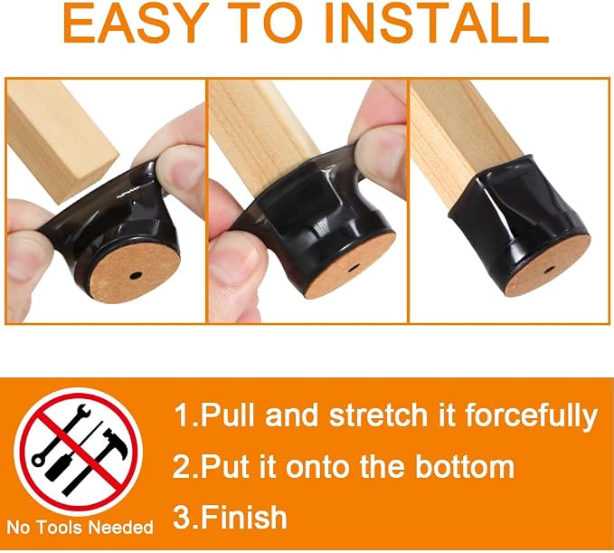 24 Pcs Chair Leg Floor Protectors - Image 6
