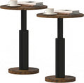 LAATOOREE Round Side Tables Set of 2, Pedestal Drink Table, Spacious Top by LAATOOREE