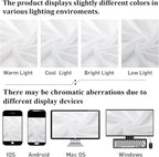 White Sheer Curtains 102 Inches Long 2 Pcs, Light Filtering Living Room Curtains - Image 6