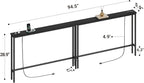 ELYKEN 94.5" Narrow Console Sofa Table - Image 3