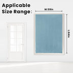 Self Adhesive Curtains, Use for Bedroom, Lake Blue, 1 Panel - Image 7