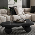 40” Cloud Coffee Table with 3 Ball Legs, Modern Irregular Center Table by BSYEIO