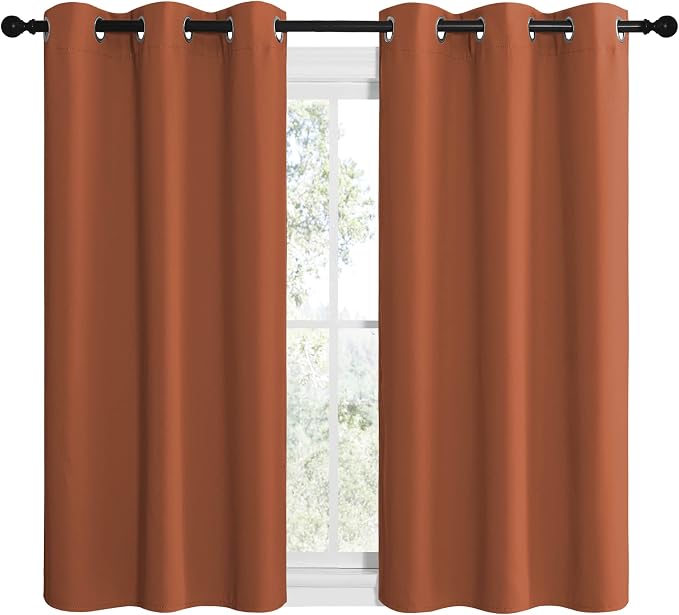 NICETOWN Bedroom Curtains 50 inches Long, Privacy and Thermal Insulated - Image 2