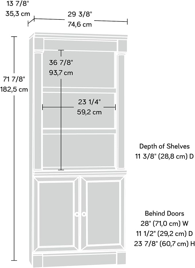 Sauder Palladia Book Shelf, Bookshelf - Image 3