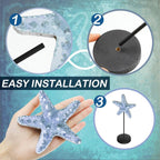 Maitys 3 Pcs Christmas Sea Turtle Table Decor Beach Coastal Decor for Home - Image 4