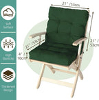 Outdoor Chair Cushion, High Back Soft Seat Pad - Image 9
